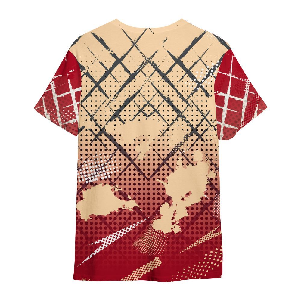 Shirt To Match Retro Pizza GS 4s - Halftone Stand Business Dripping All Over Print