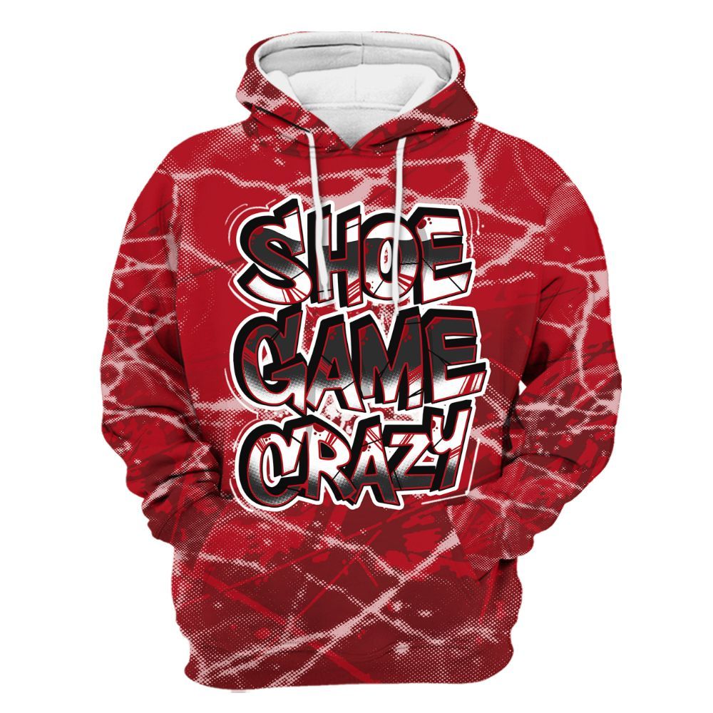 Hoodie To Match Bred Velvet 11s - Shoe Game Crazy Graphic All Over Print