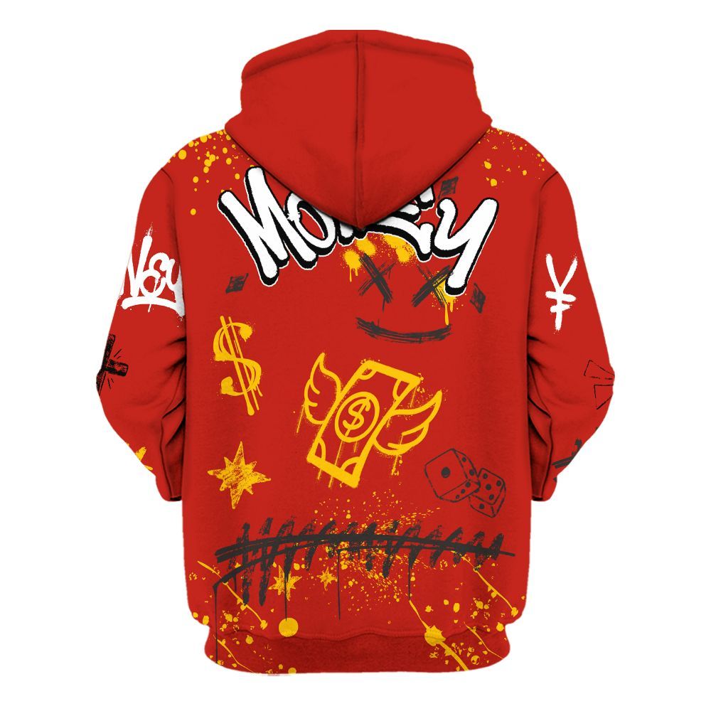 Hoodie To Match Ferrari 4014s - Everybody Paid In Full Crayon All Over Print