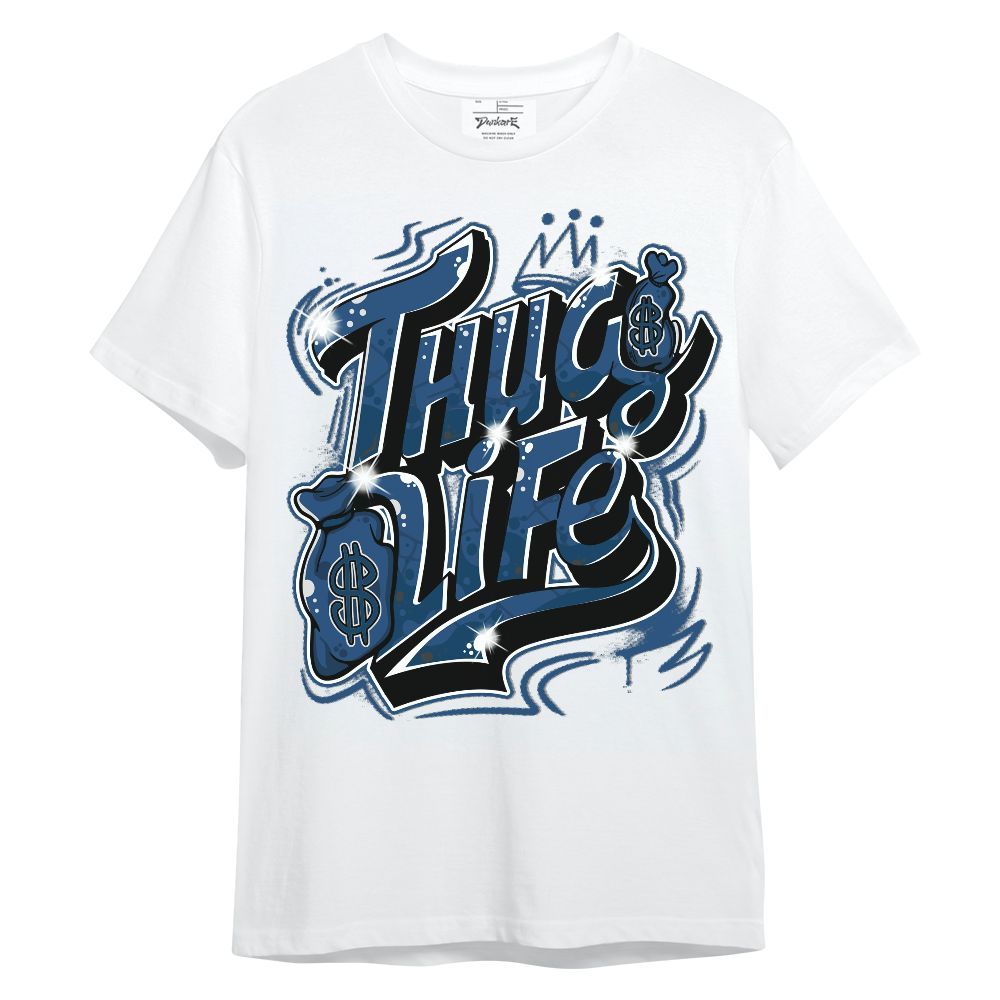 Shirt To Match High OG Midnight Navy 1s - Free Thug Living Graphic Unisex Shirt