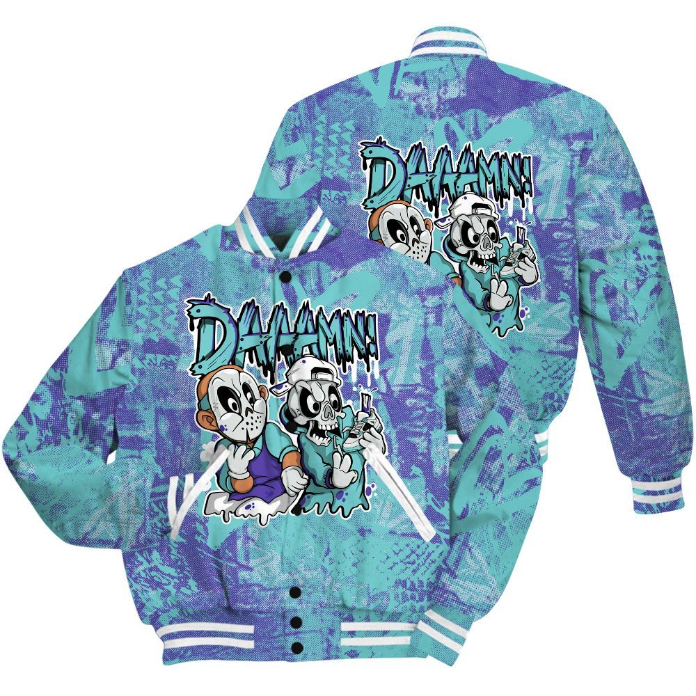 Varsity Jacket To Match Low Hornets 1s Shirt - Damn Shoe Graphic Heart Grunge All Over Print