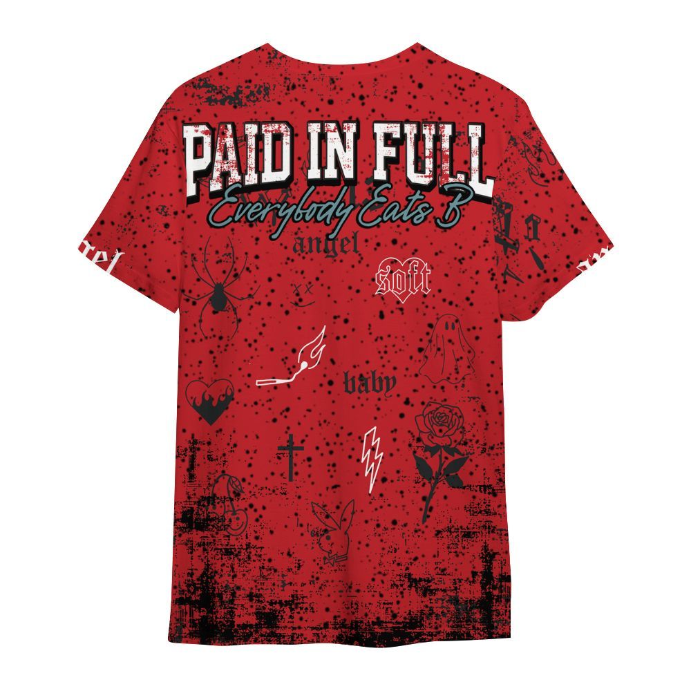 Shirt To Match Retro Halloween 5s - Paid In Full Money All Over Print