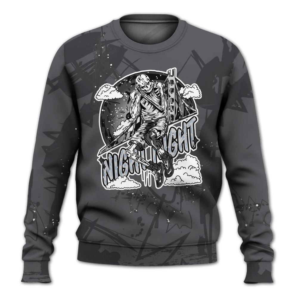 Sweatshirt To Match Reverse Oreo 6s - Seeya Skeleton Messyz All Over Print