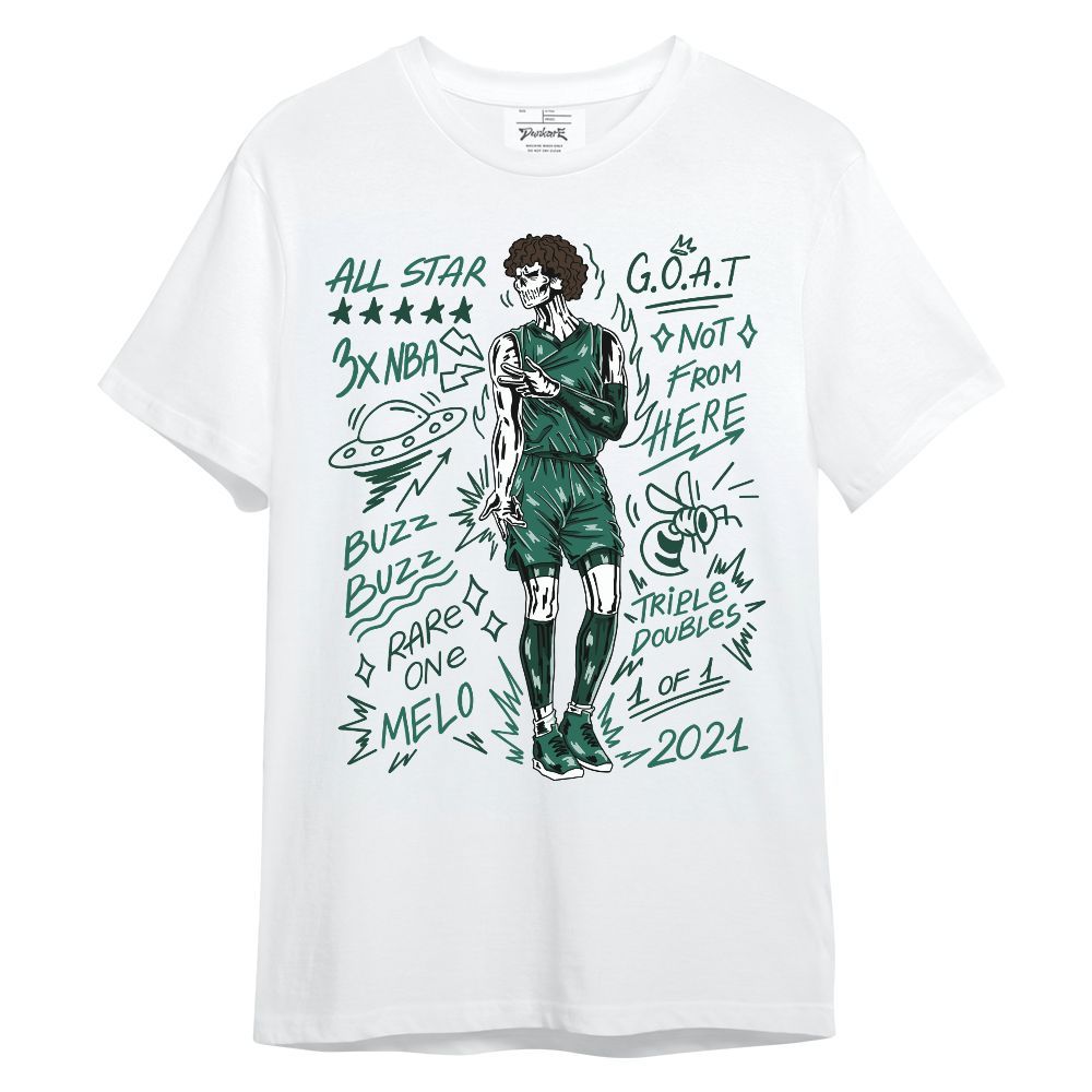 Shirt To Match Oxidized Green 4s - Not 'ere Skeleton Unisex Shirt