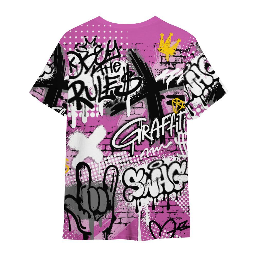 Shirt To Match Hyper Violet 4s - True It Real Graffiti Streetwear All Over Print