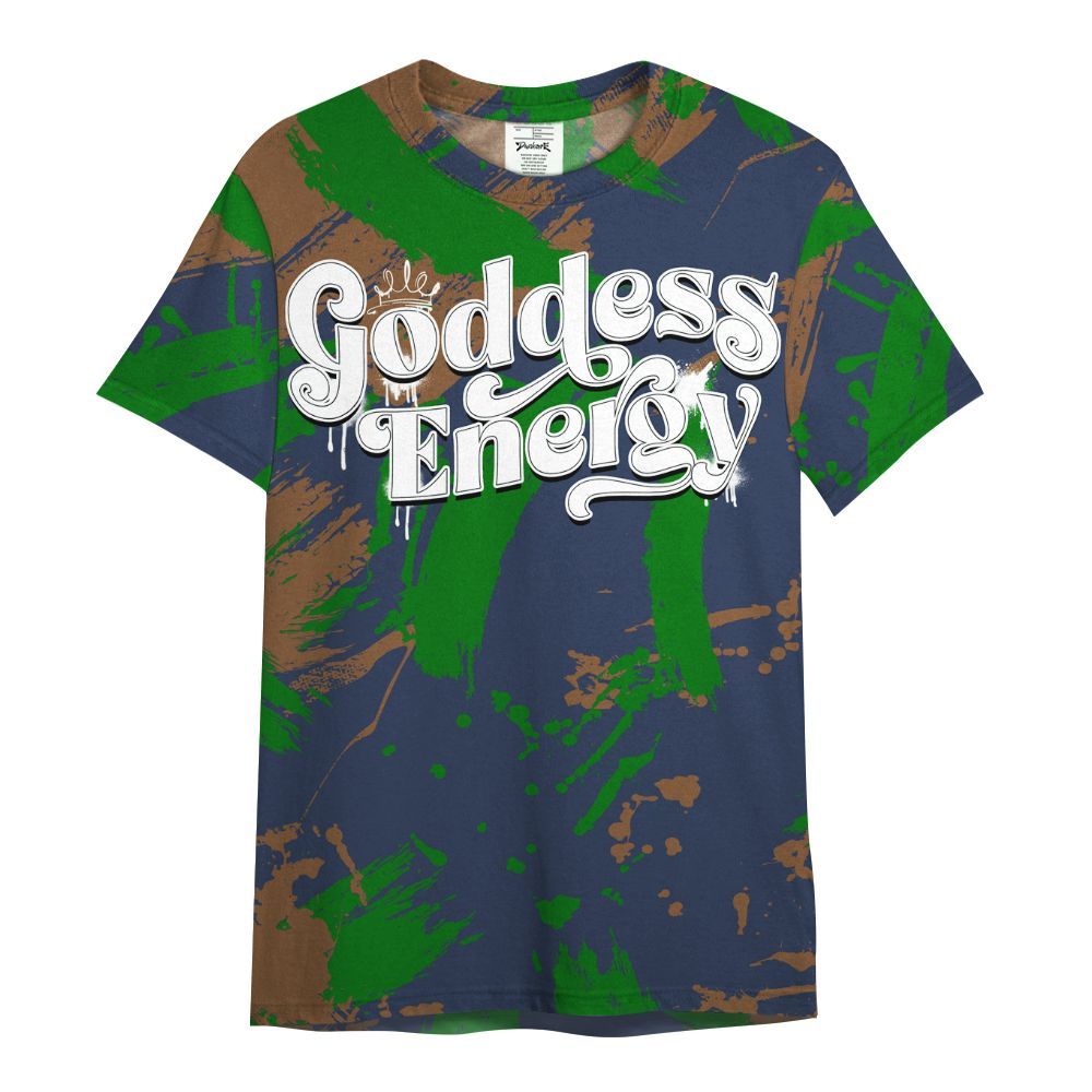 Shirt To Match Midnight Navy 13s - Goddess Energy Retro All Over Print