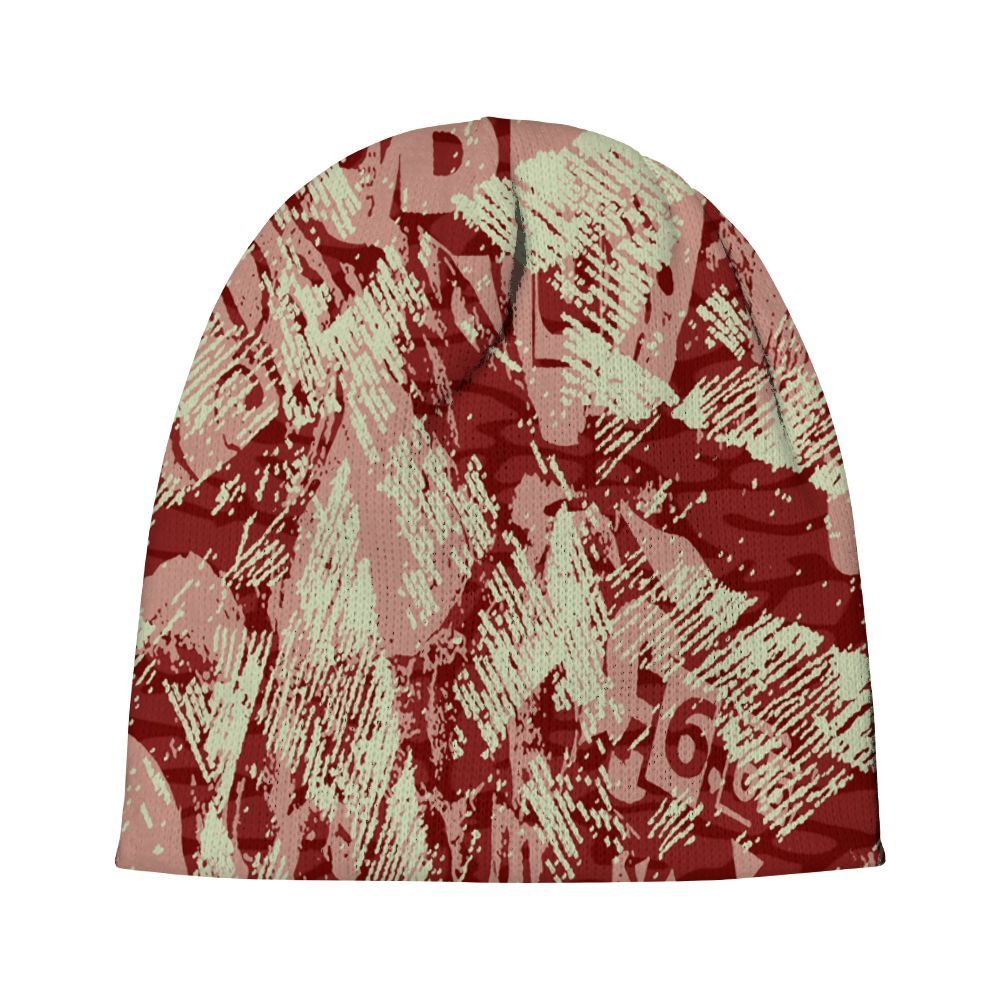 Beanie Hat To Match Valentines Day 3s - Grunge Pattern Graphic