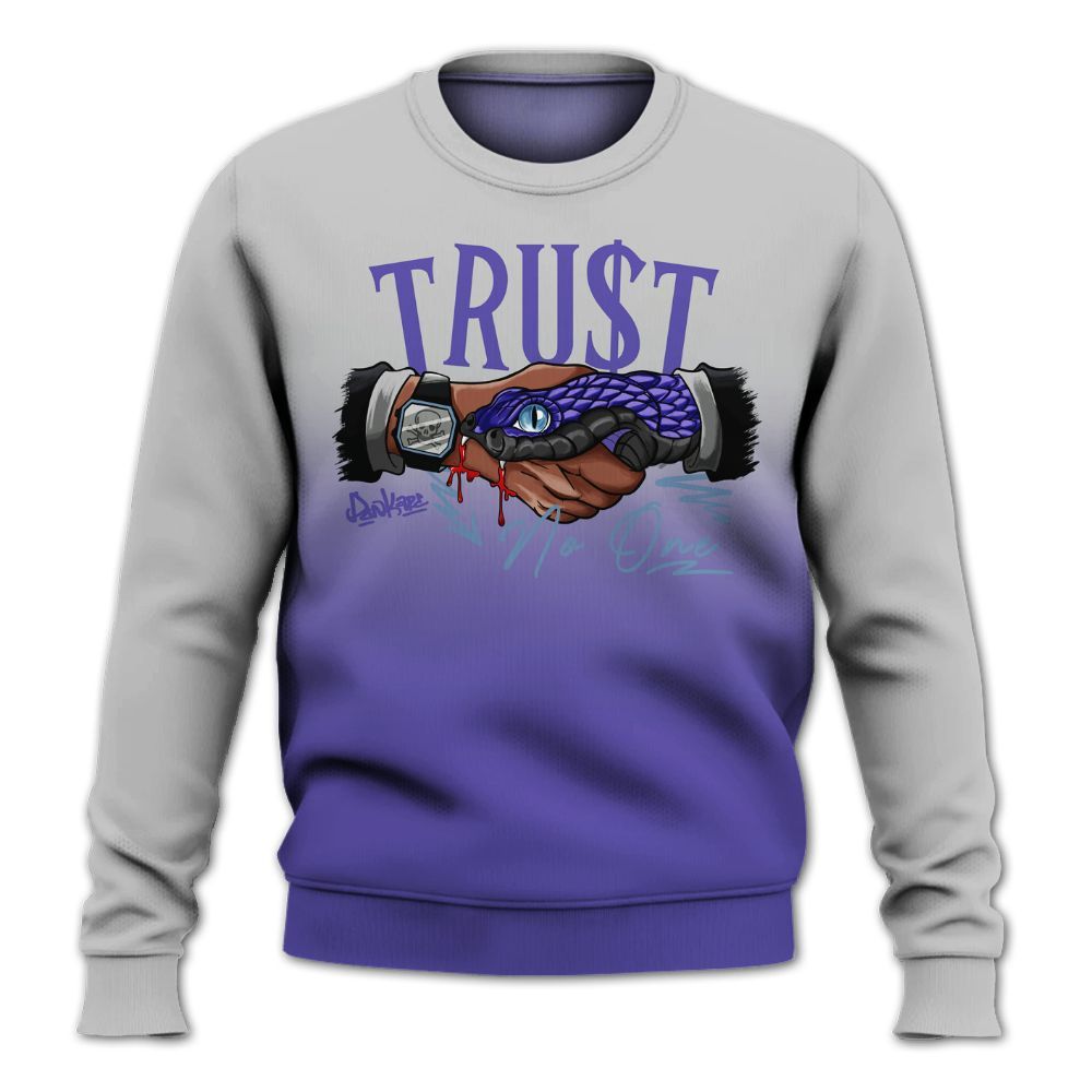 Sweatshirt To Match Retro Concord 5s - Snake Trust No One Drip All Over Print
