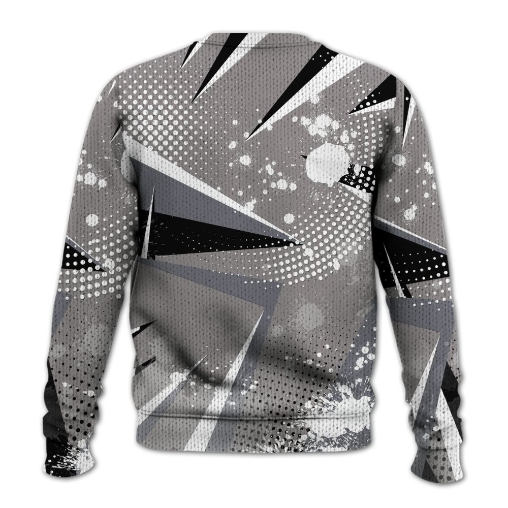 Knitted Sweater To Match Cool Grey 11s - Poly Trust No One Dripping