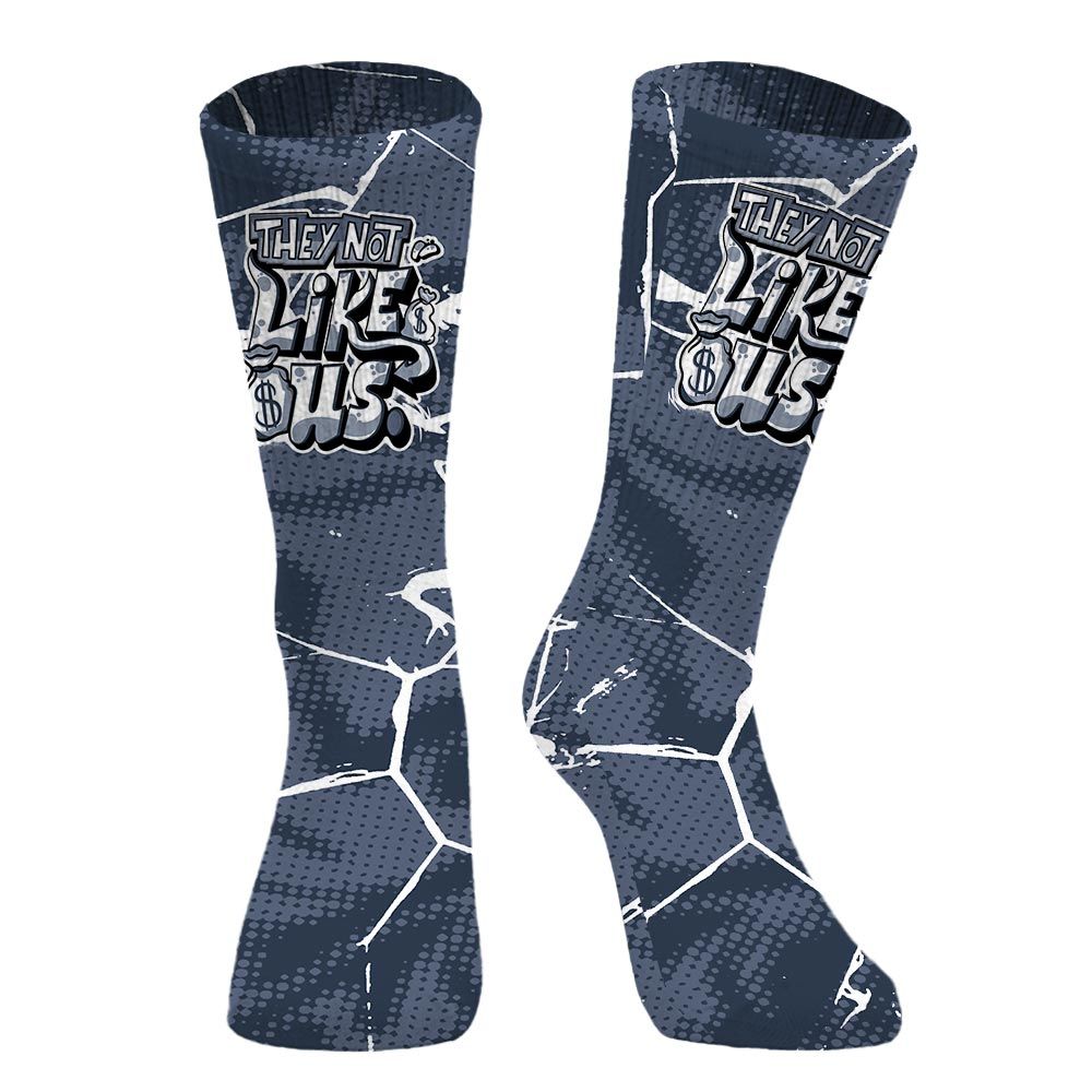 Sock To Match Low Diffused Blue 11s - Dislike Us Graphic Crack