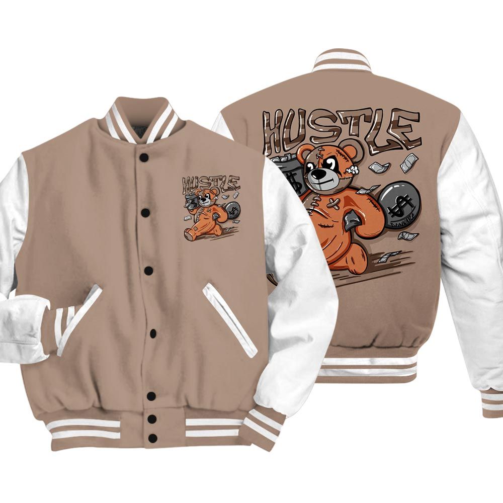 Varsity Jacket To Match OG Latte 1s Vasity Jacket - Hustles Bear Vasity Jacket Unisex