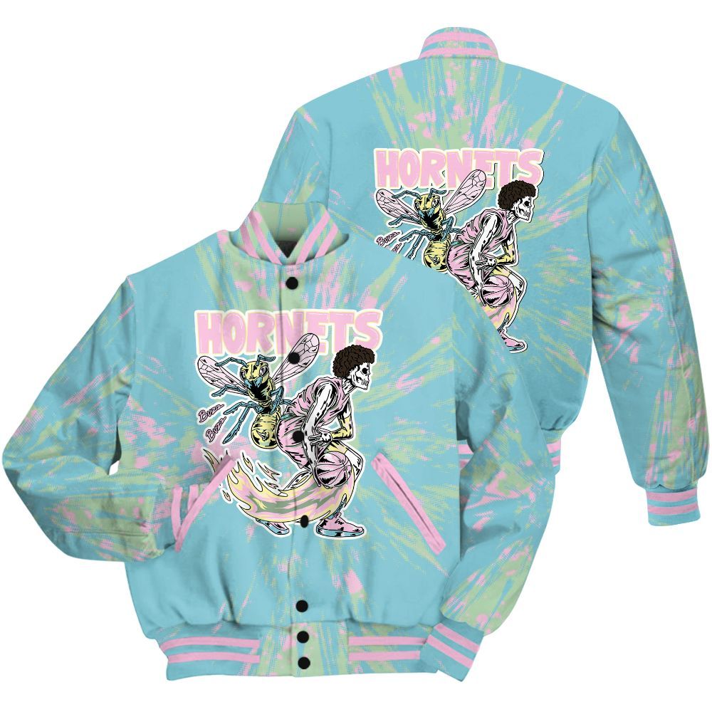 Varsity Jacket To Match SB Dunk Low Visty Shirt - Hornets Skeleton Luxury All Over Print