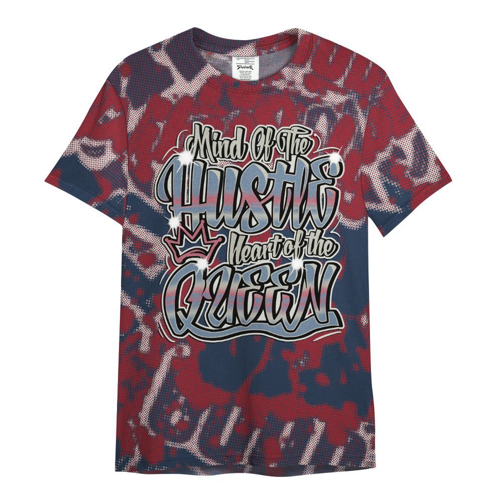 Shirt To Match Navy Blue 2024 6s - Hustles Heart Queens Street All Over Print