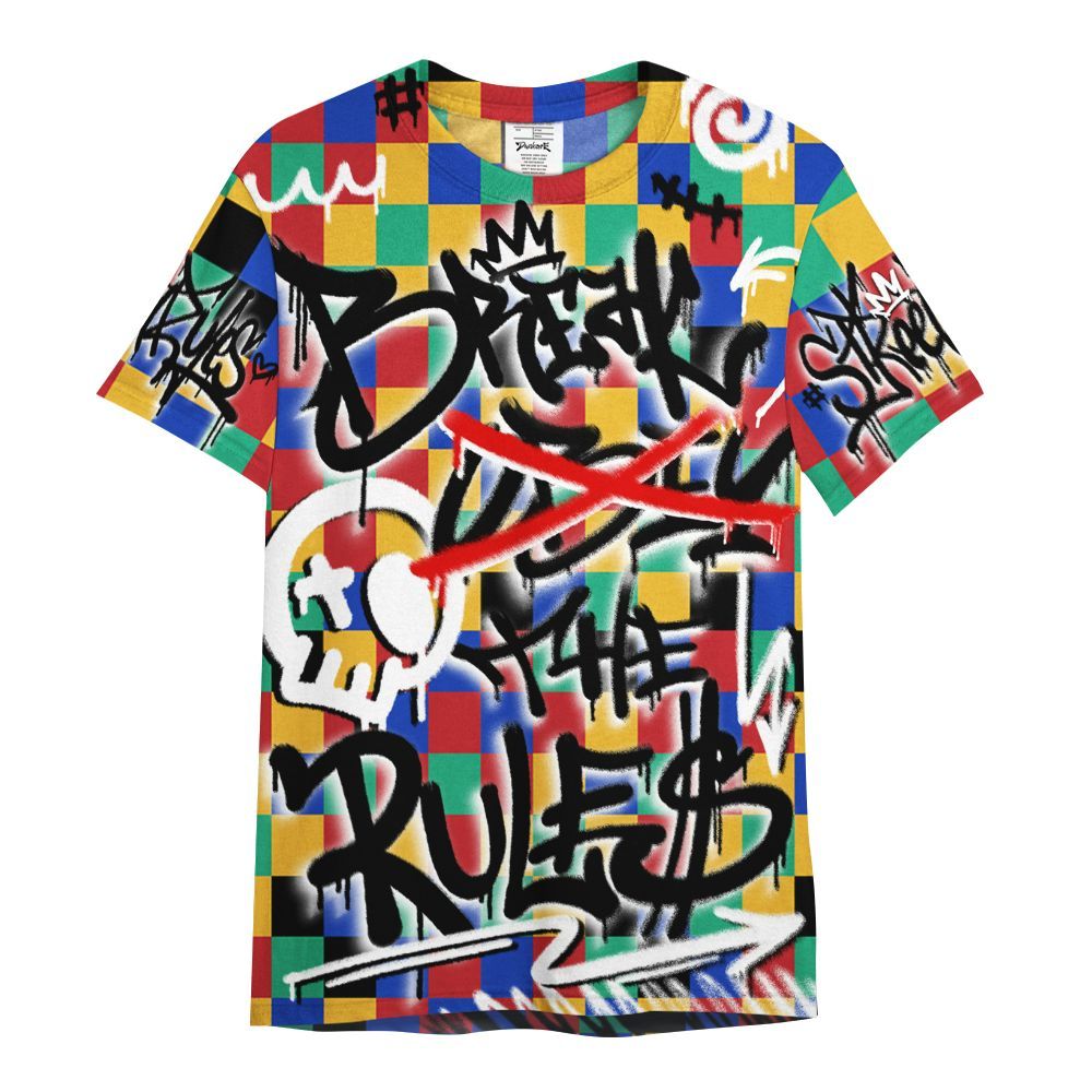 Shirt To Match Air Rainbow Weave - Break Rules Streetwear All Over Print