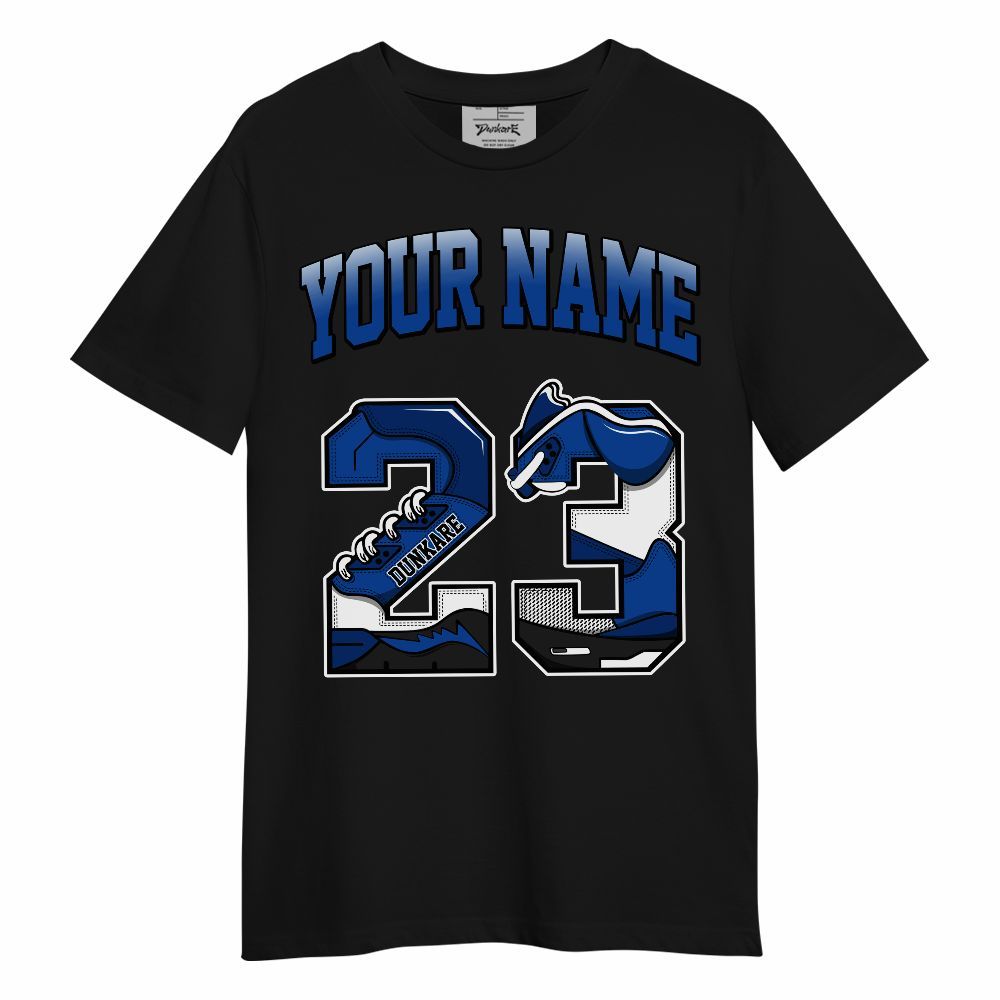 Shirt To Match Low Game Royal 1s - Custom Name Number 23 5s Unisex Shirt