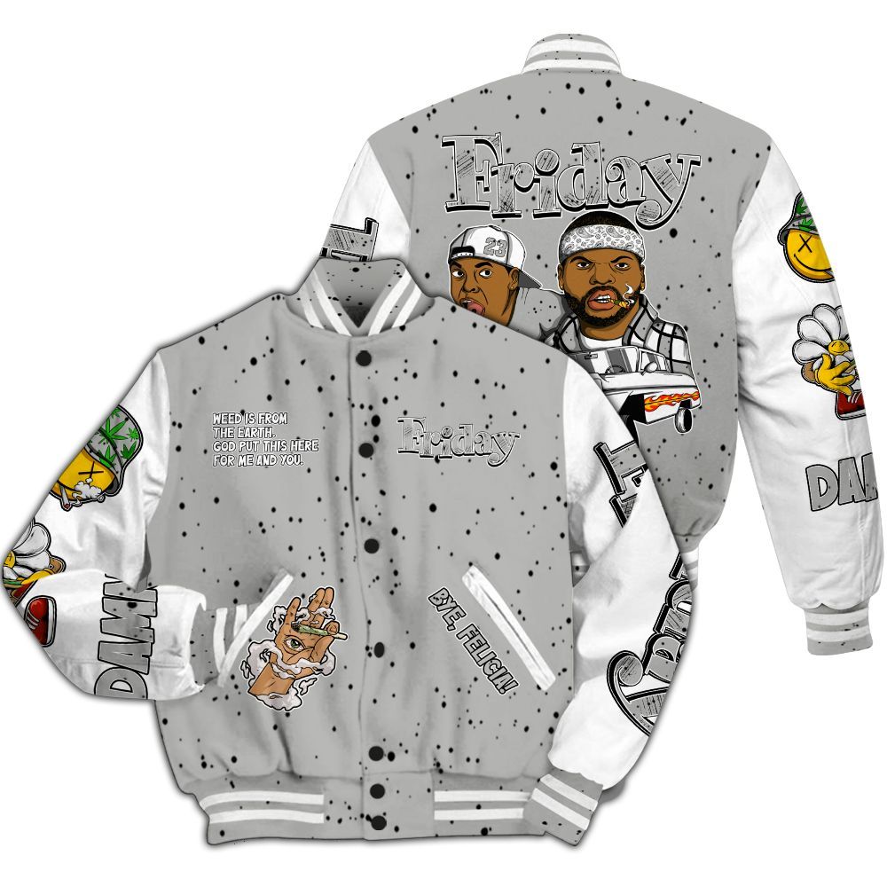 Varsity Jacket To Match Retro White Oreo 4s - Friday Sneaker Stress Style All Over Print