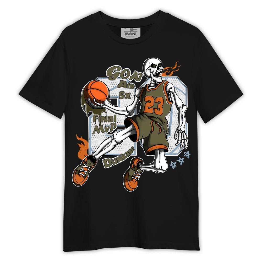 Shirt To Match Olive 5s - 23 G.O.A.T Basketball Shirt Outfit