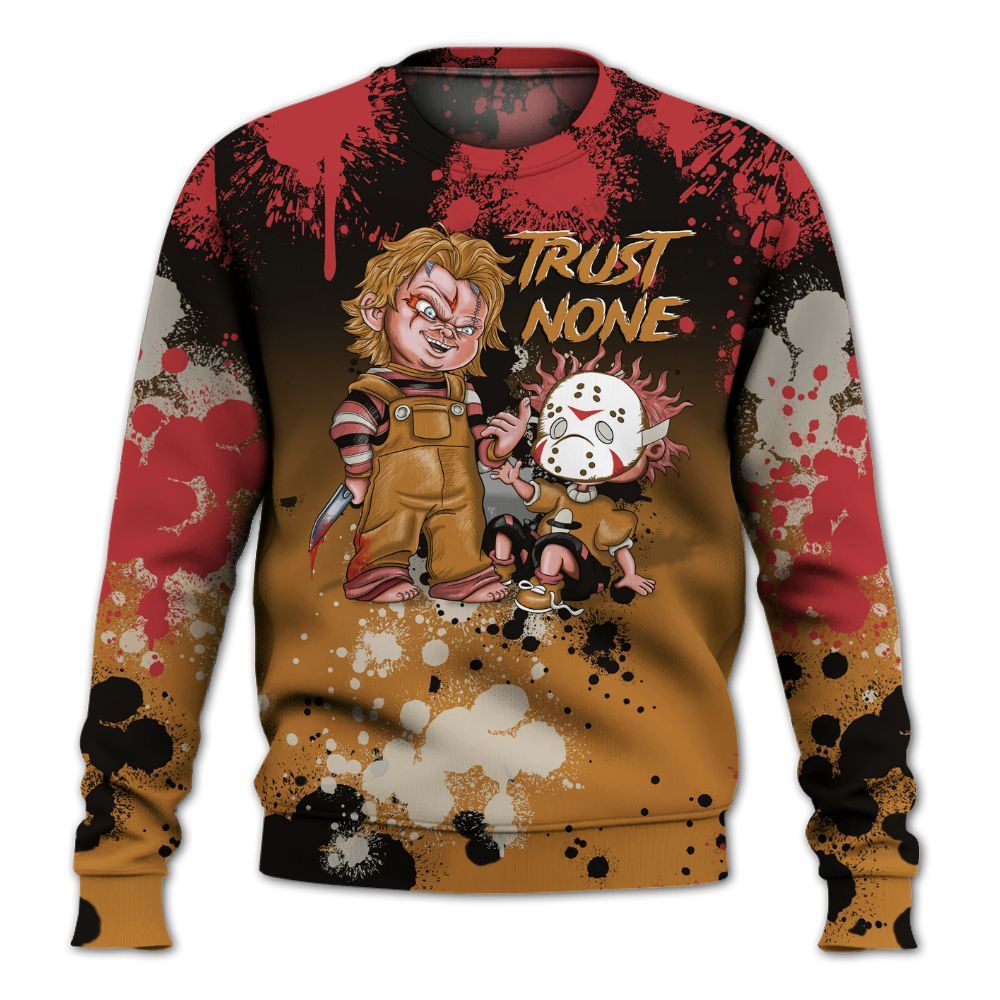 Sweatshirt To Match Air Max Plus Sunset Swarovski - Trust No One Scary All Over Print