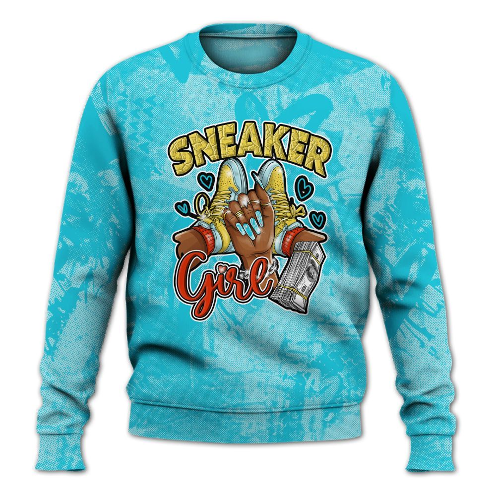 Sweatshirt To Match Dunk Low KD 17 N7 - Sneakerz Girlz Heart Grunge All Over Print