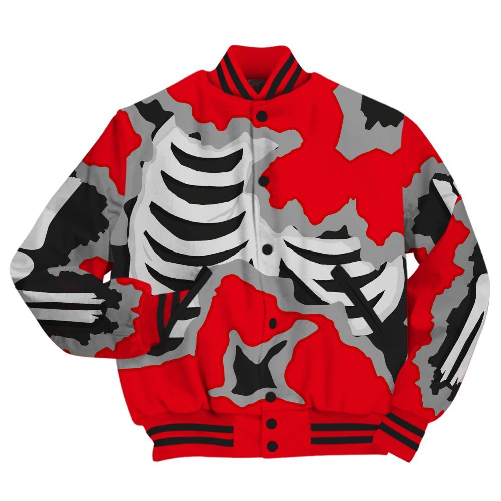 Varsity Jacket To Match Chicago 13s - Hard Feeling Graphic Heart Break All Over Print