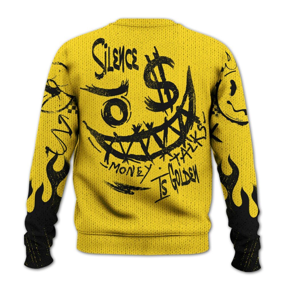 Knitted Sweater To Match Retro Thunder 4s - Mouth Burning Street Style