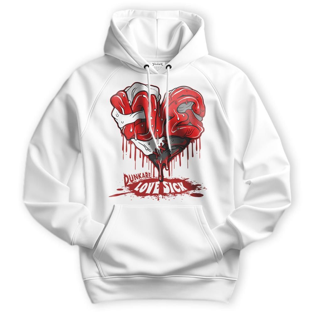 Sweatshirt To Match Hoodie Love Sick, 12 Red Taxi Hoodie To Match Sneaker 2404 PAT