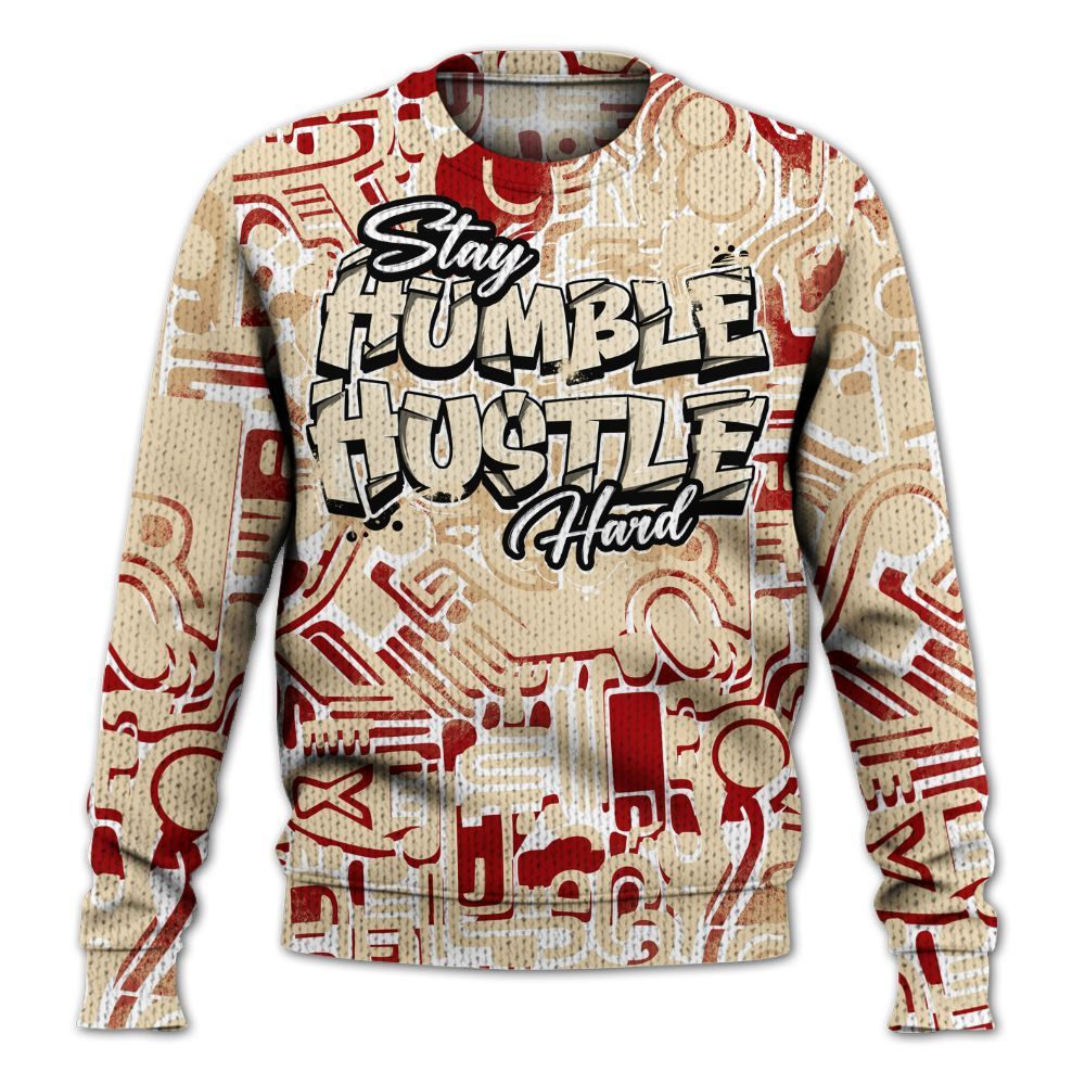 Knitted Sweater To Match Dunk Low Strawberry Waffle - Humble Hustle Retro