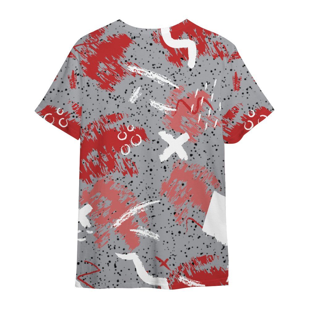 Shirt To Match White Cement 4s - Hustle Grind Pray Retro All Over Print