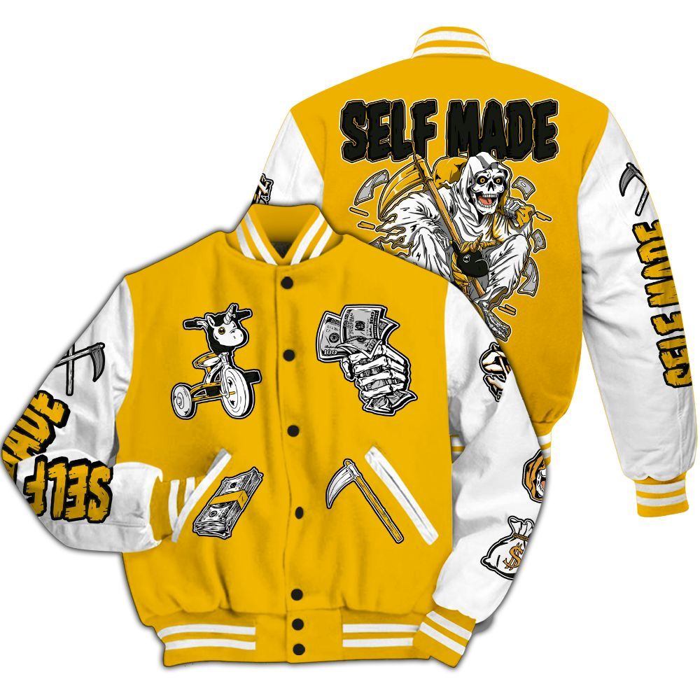 Varsity Jacket To Match Del Sol 13s - Self Make Skeleton All Over Print