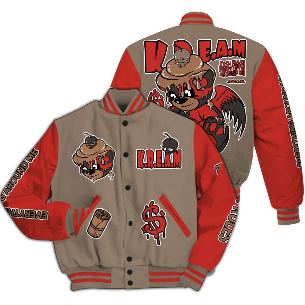 Varsity Jacket To Match Air Max Rocky Distressed - Loot Bear All Over Print