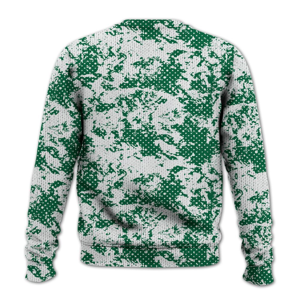 Knitted Sweater To Match Pine Green 4s - Show Me The Money Retro