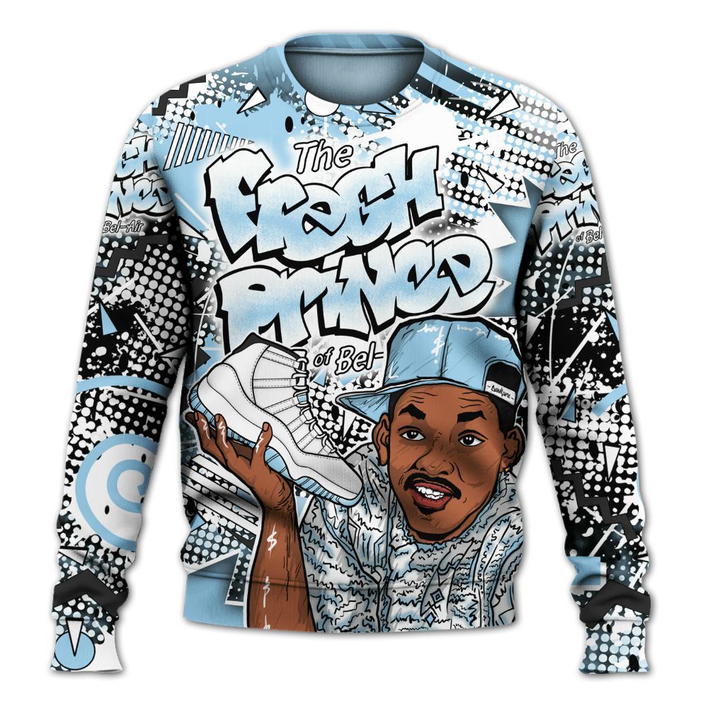 Sweatshirt To Match Legend Blue 11s - Fresh Sneaker 90s All Over Print