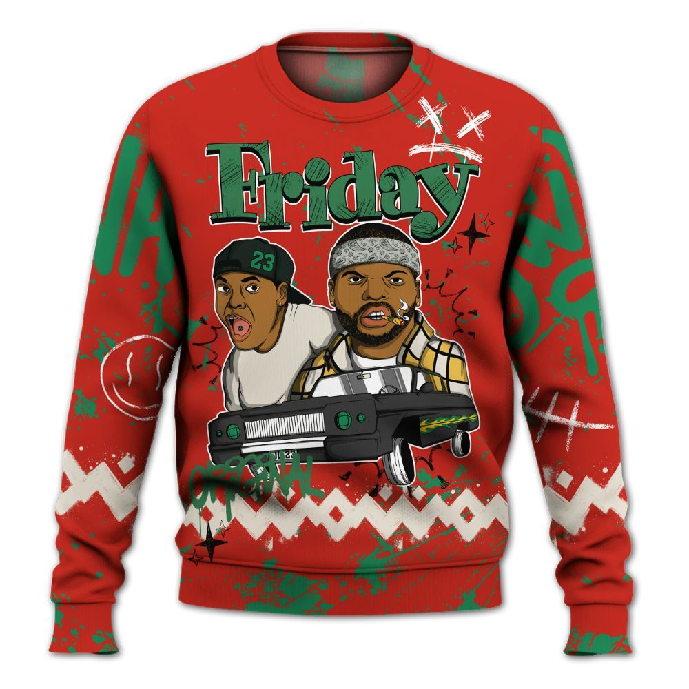 Sweatshirt To Match Retro El Vuelo 3s Shirt, Friday Sneaker Crayon All Over Print