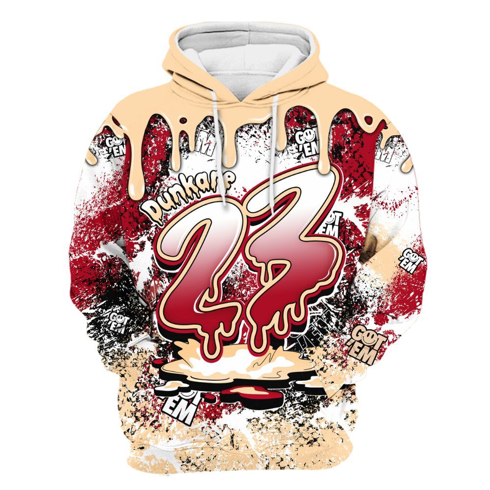 Hoodie To Match Retro Pizza GS 4s - Dripping 23 Drip All Over Print