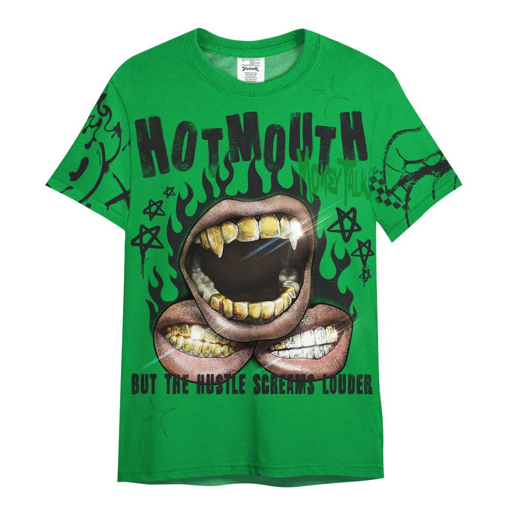 Shirt To Match Low Lucky Green 1s - Mouth Burning Street Style All Over Print