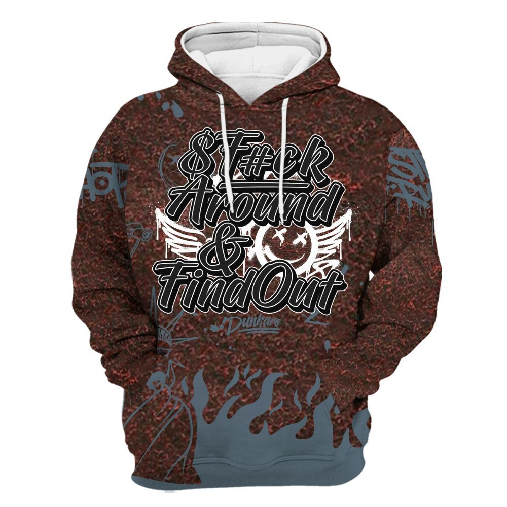Hoodie To Match Air Force 1 Low Halloween Skull 2024 - Graphic Fck Around Find Out All Over Print