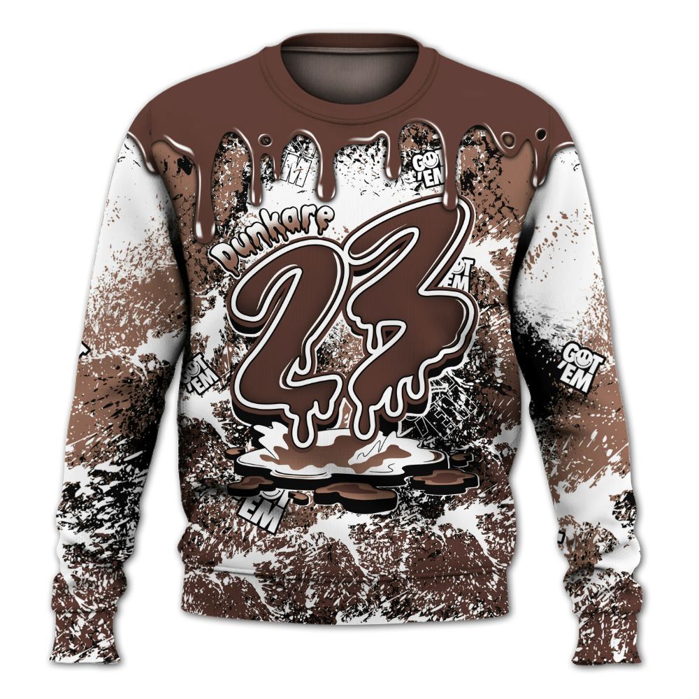 Sweatshirt To Match KD 4 Christmas - Dripping 23 Drip All Over Print