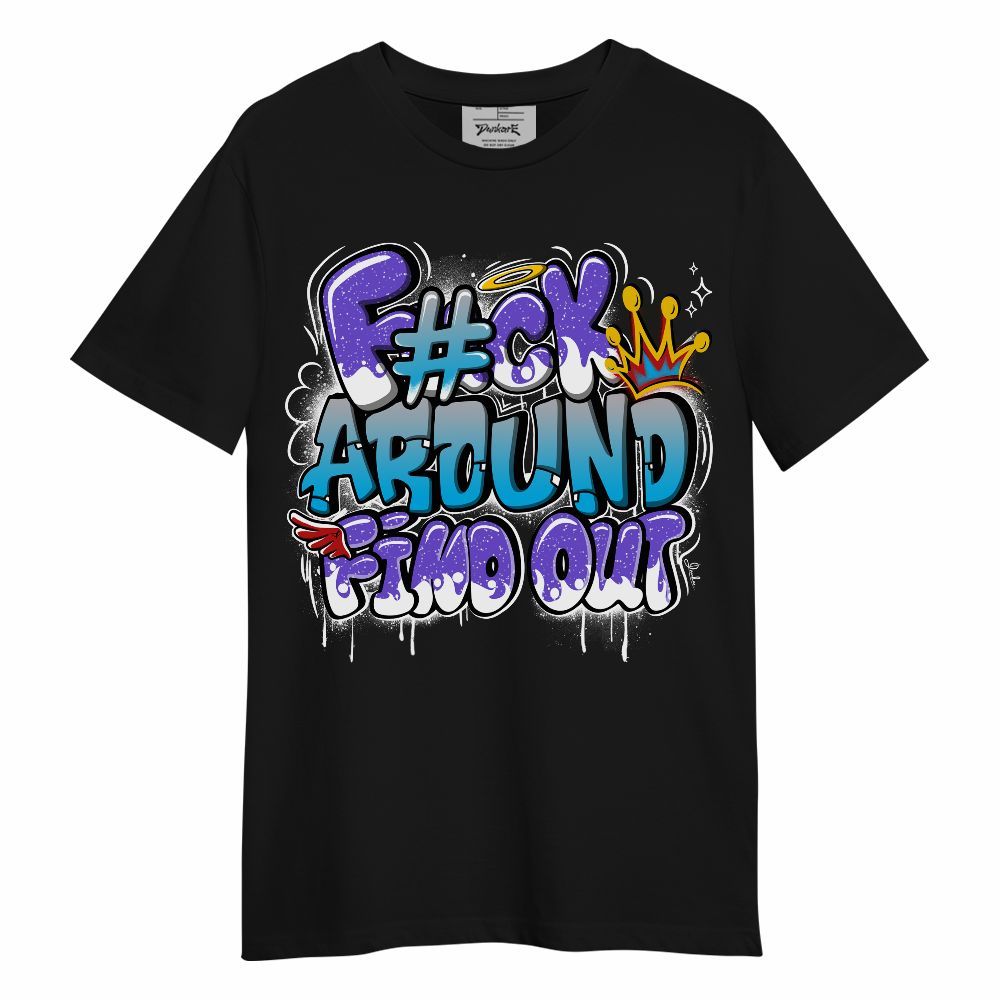 Shirt To Match Retro Aqua 8s - FK Around Find Out Graphic