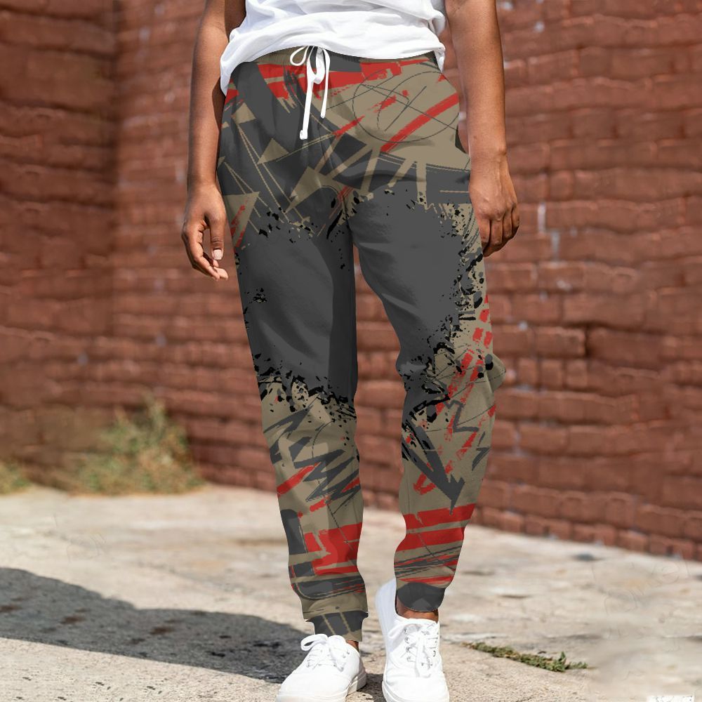 Sweatpant To Match Olive 9s - Nonobjective All Over Print