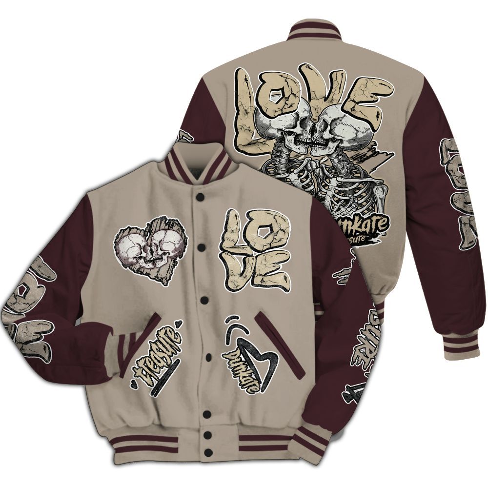 Varsity Jacket To Match AMM Retro Phantom 4s - Skull Bear All Over Print