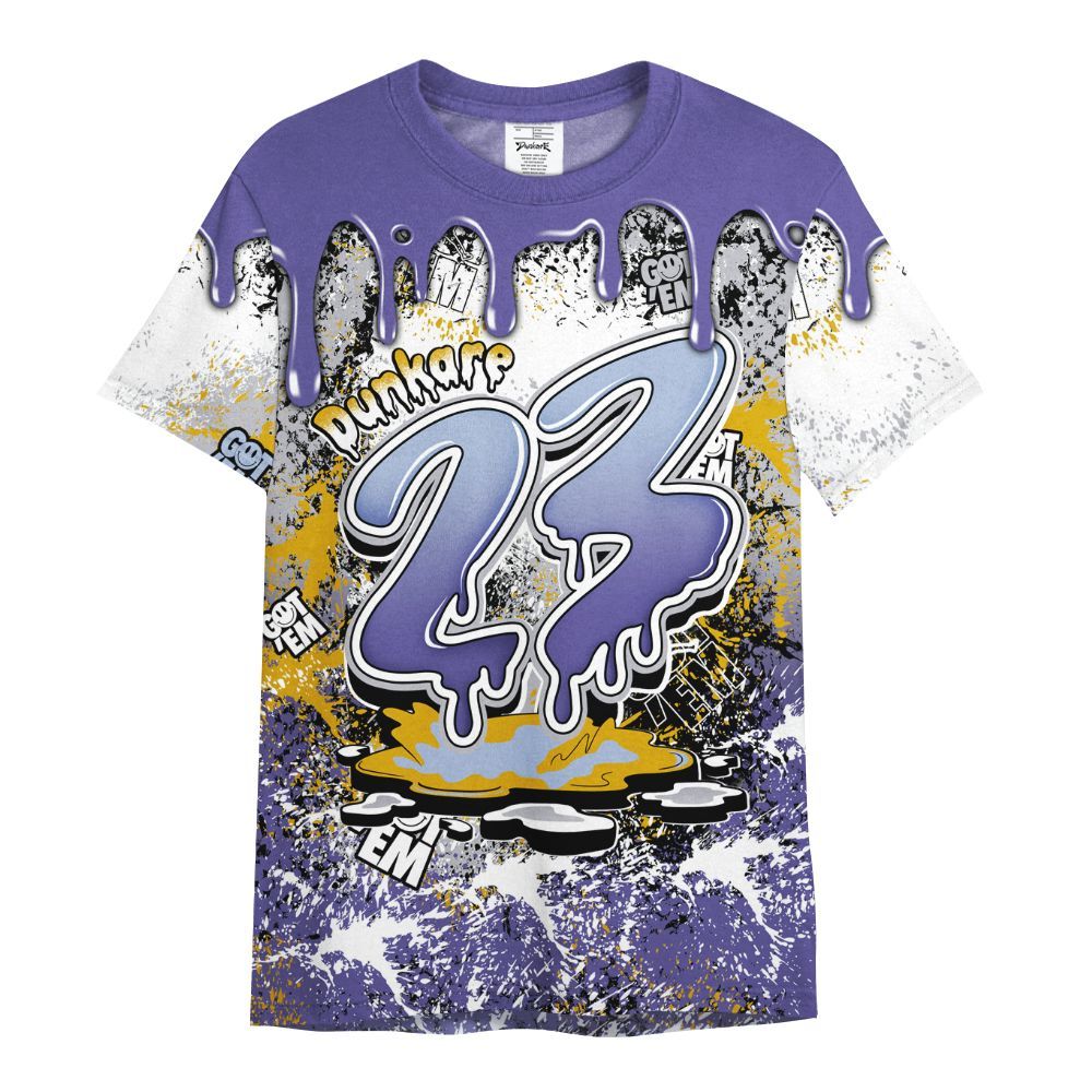 Shirt To Match Lakeshow 4s - Dripping 23 Drip All Over Print