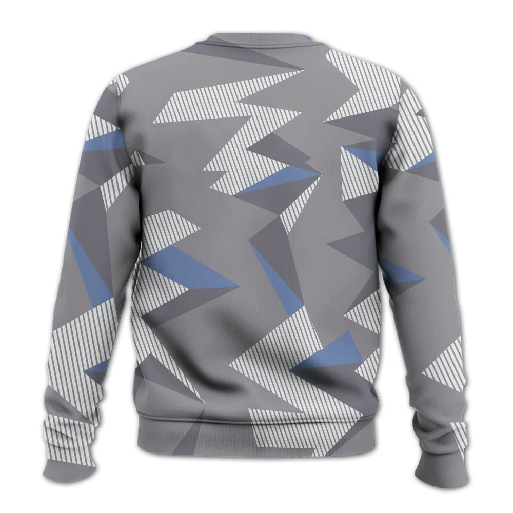 Sweatshirt To Match Low Cement Grey 11s - Geometric Camouflage Pattern All Over Print