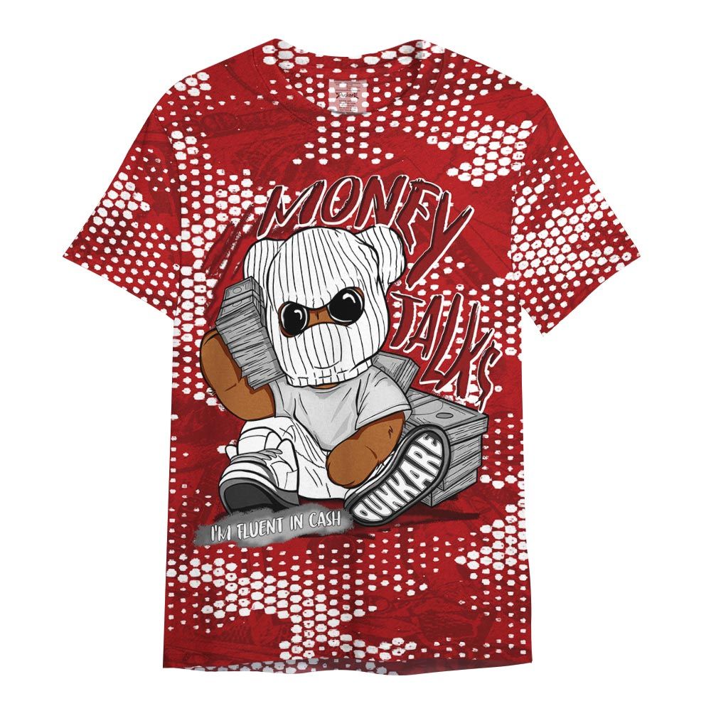 Shirt To Match Red Taxi 12s - Money Talk Bear Banknotes Art Shirt Unisex