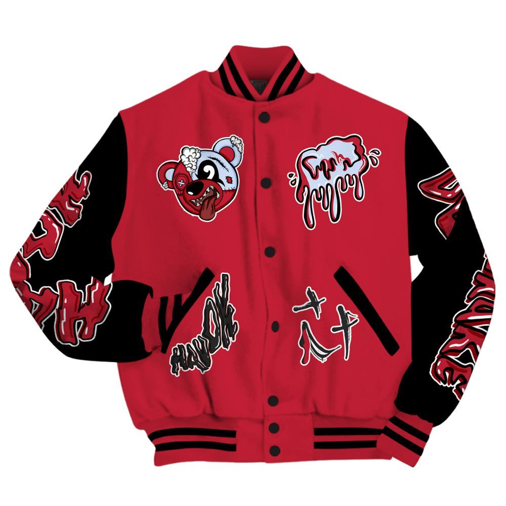 Varsity Jacket To Match Toro Bravo 6s - Havok Bear All Over Print