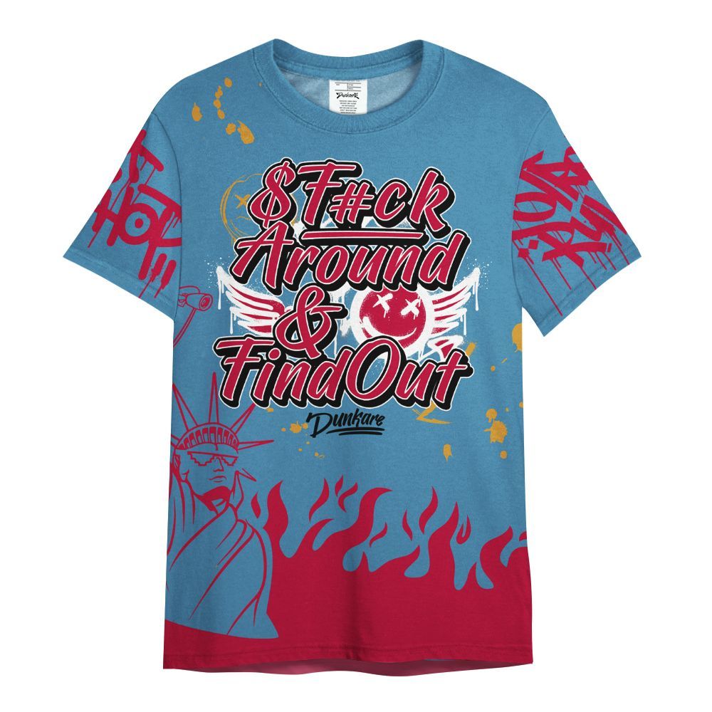 Shirt To Match GS Messy Room 4s - Graphic Fck Around Find Out All Over Print