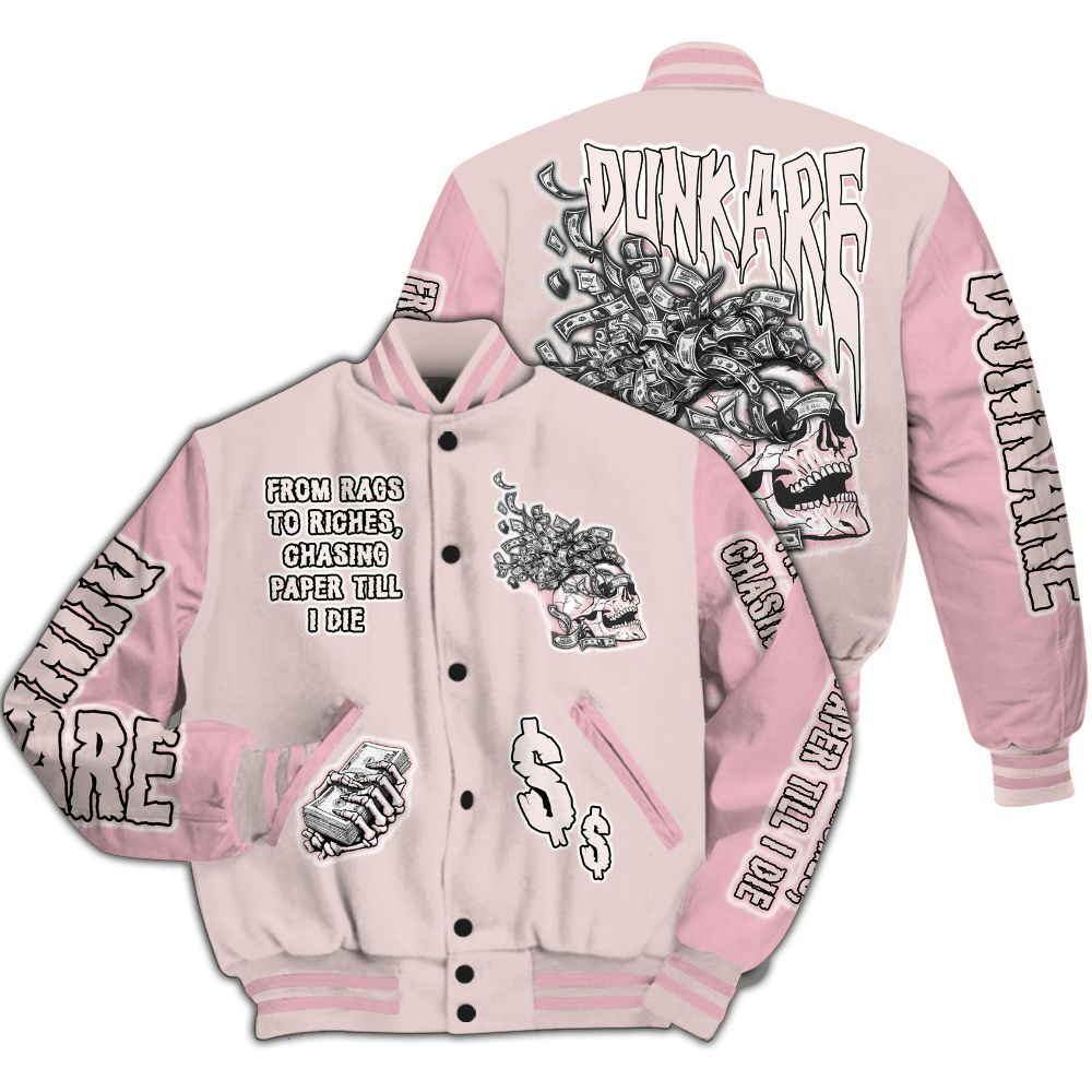 Varsity Jacket To Match Dunk Low KD 17 Aunt Pearl - From Rags To Riches All Over Print