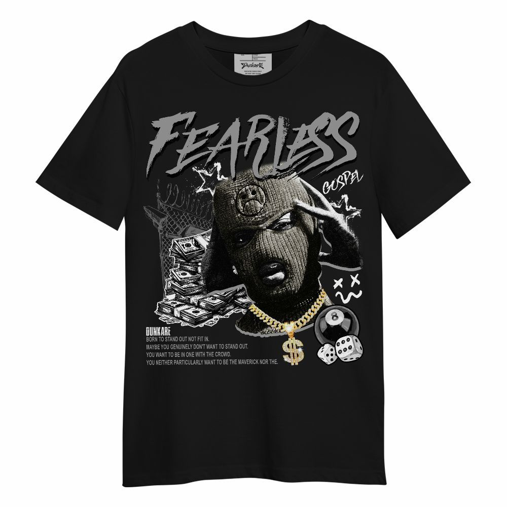 Shirt To Match Black Wolf Grey 12s - Fearless Gospel Streewear Money Unisex Shirt
