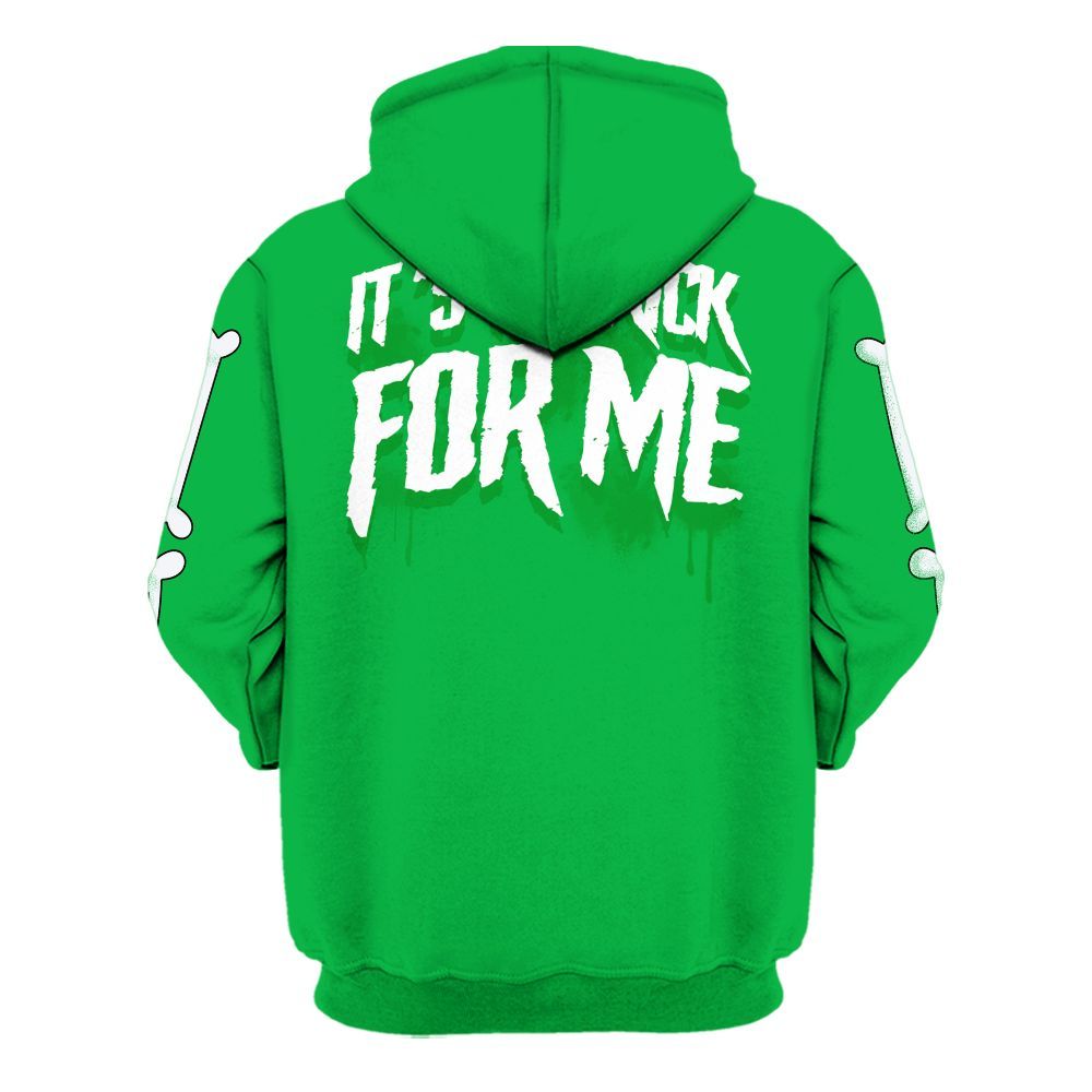 Hoodie To Match Lucky Green 5s - It's The Kick For Me All Over Print