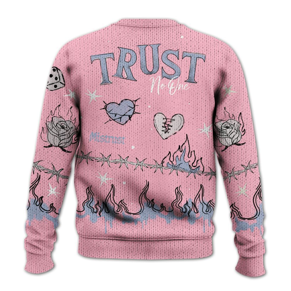 Sweater To Match Retro 35th Anniversary 5s - Trust No One Snake-Bite Doodle Crayon Graphic