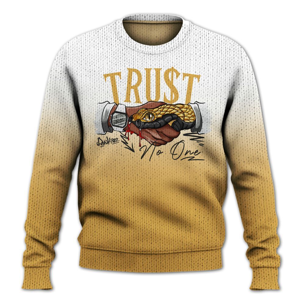 Knitted Sweater To Match Low OG Rookie Of The Year 1s - Snake Trust No One Drip